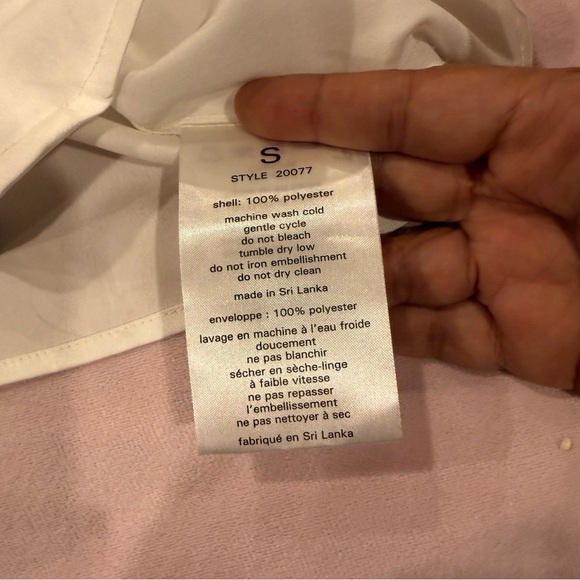 David's Bridal White Top with Black Edging size small - Picture 4 of 7